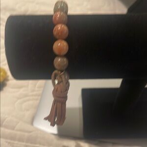 Beaded Leather Bracelet